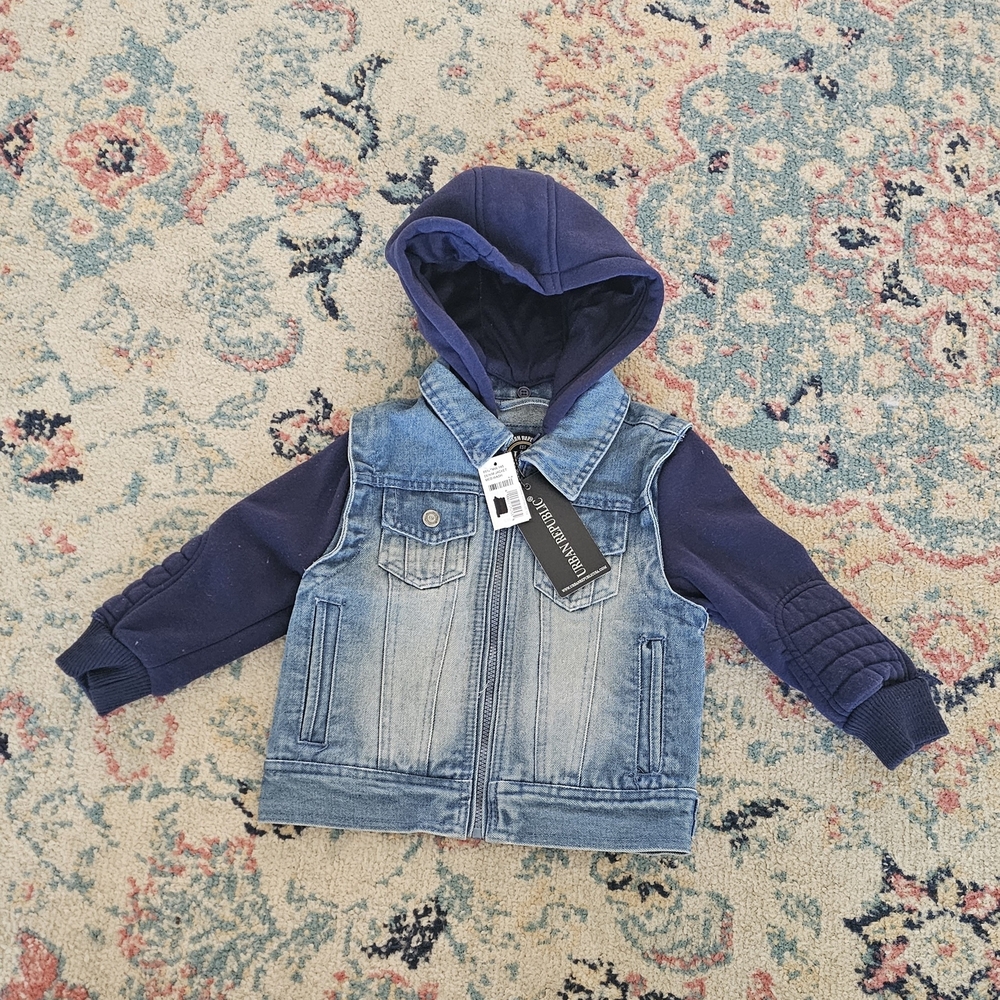 Urban Republic Blue and Navy Kids Jean Jacket
